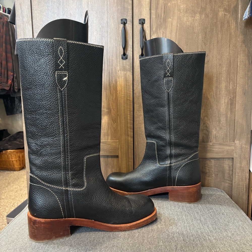 Free People Size11 Blaze Pull On Boots Black - Picture 13 of 16